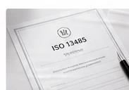 ISO 13485 certification documentation