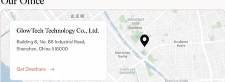 Map showing the ABELRO office location
